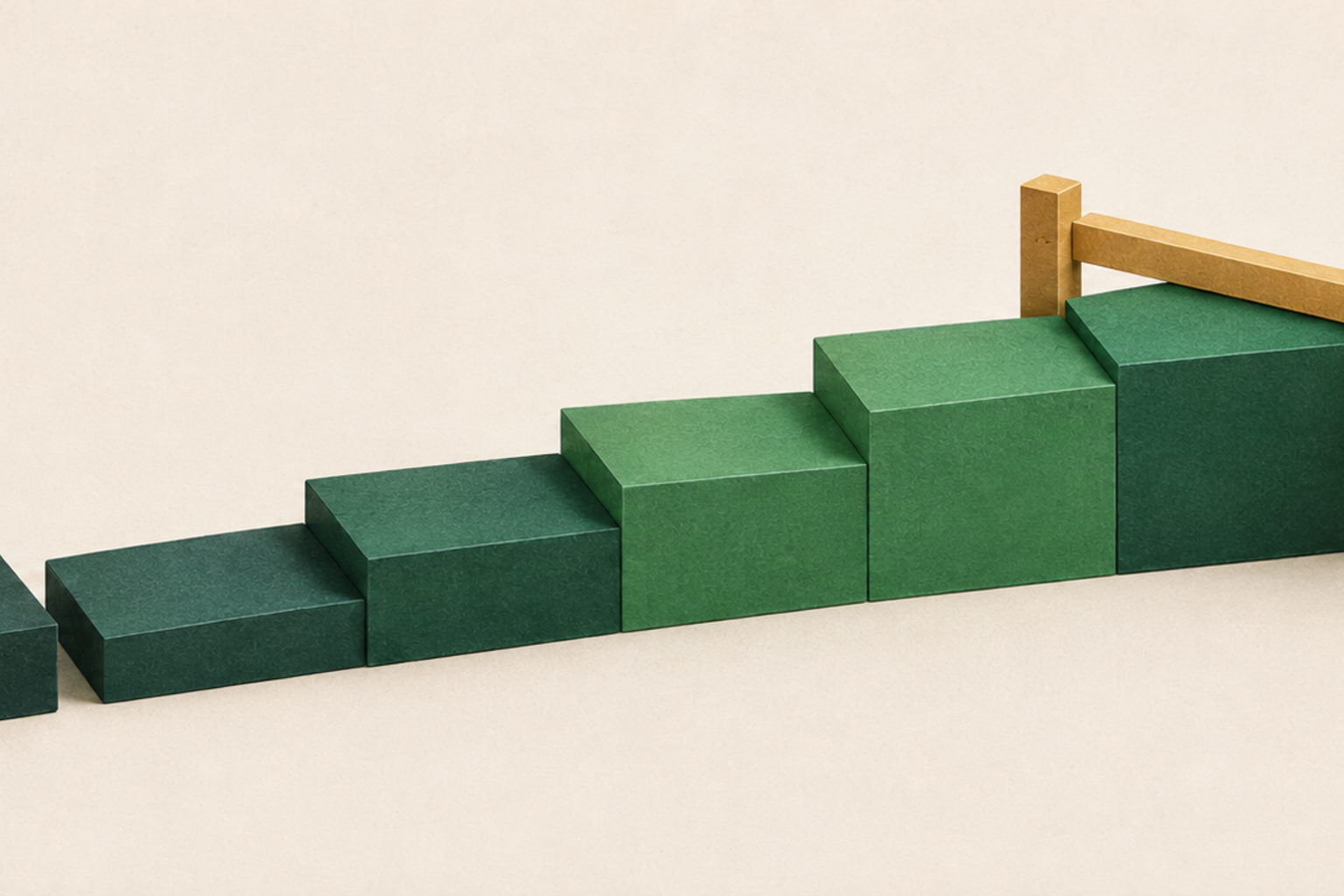 Tactile editorial illustration representing the break even price calculation